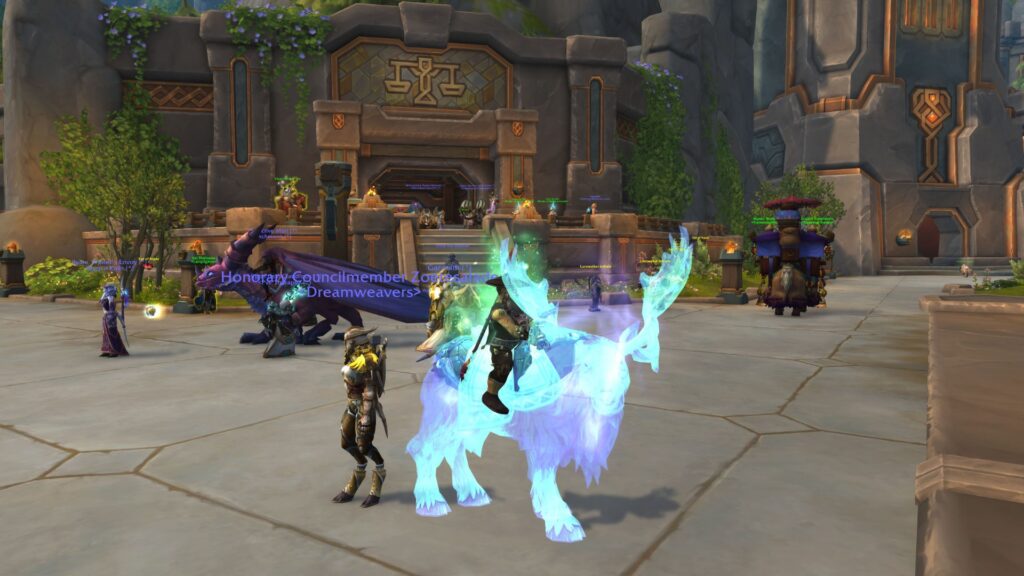 Earth monk on her new mount