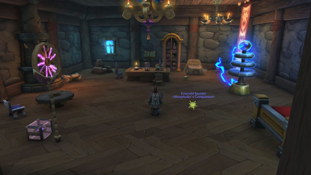 Wow midnight inside home